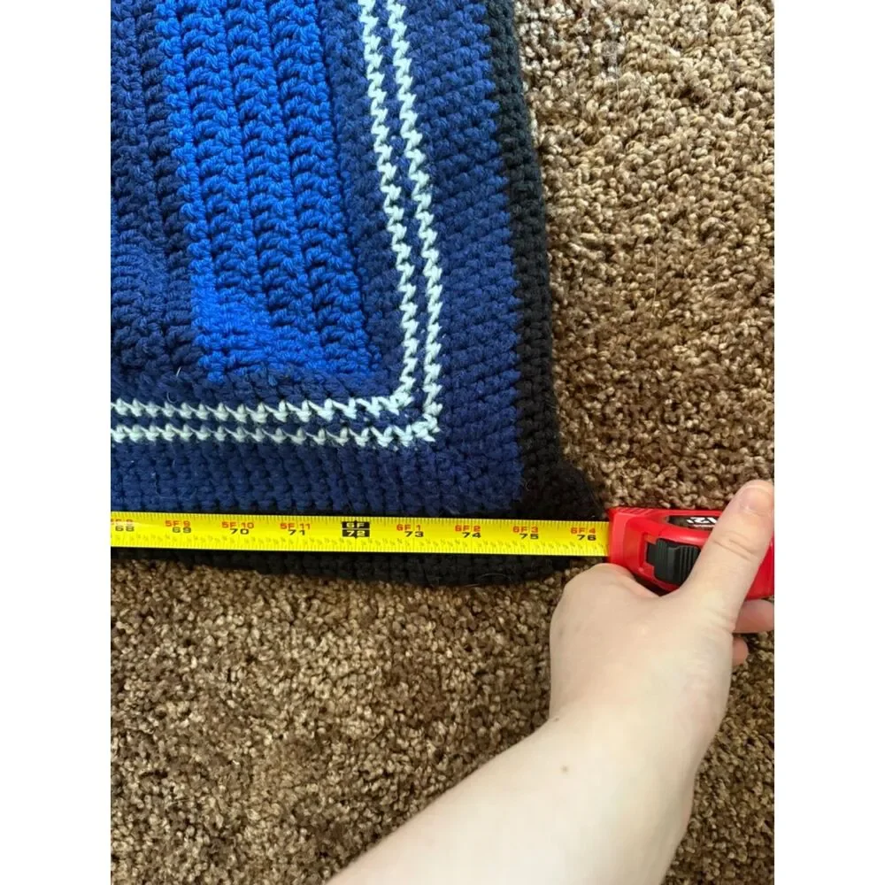 Handmade Crochet Blanket Throw 64